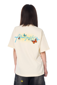 AFGK Smudged Floral Butterfly Tee