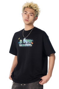 AFGK Smudged Floral Butterfly Tee