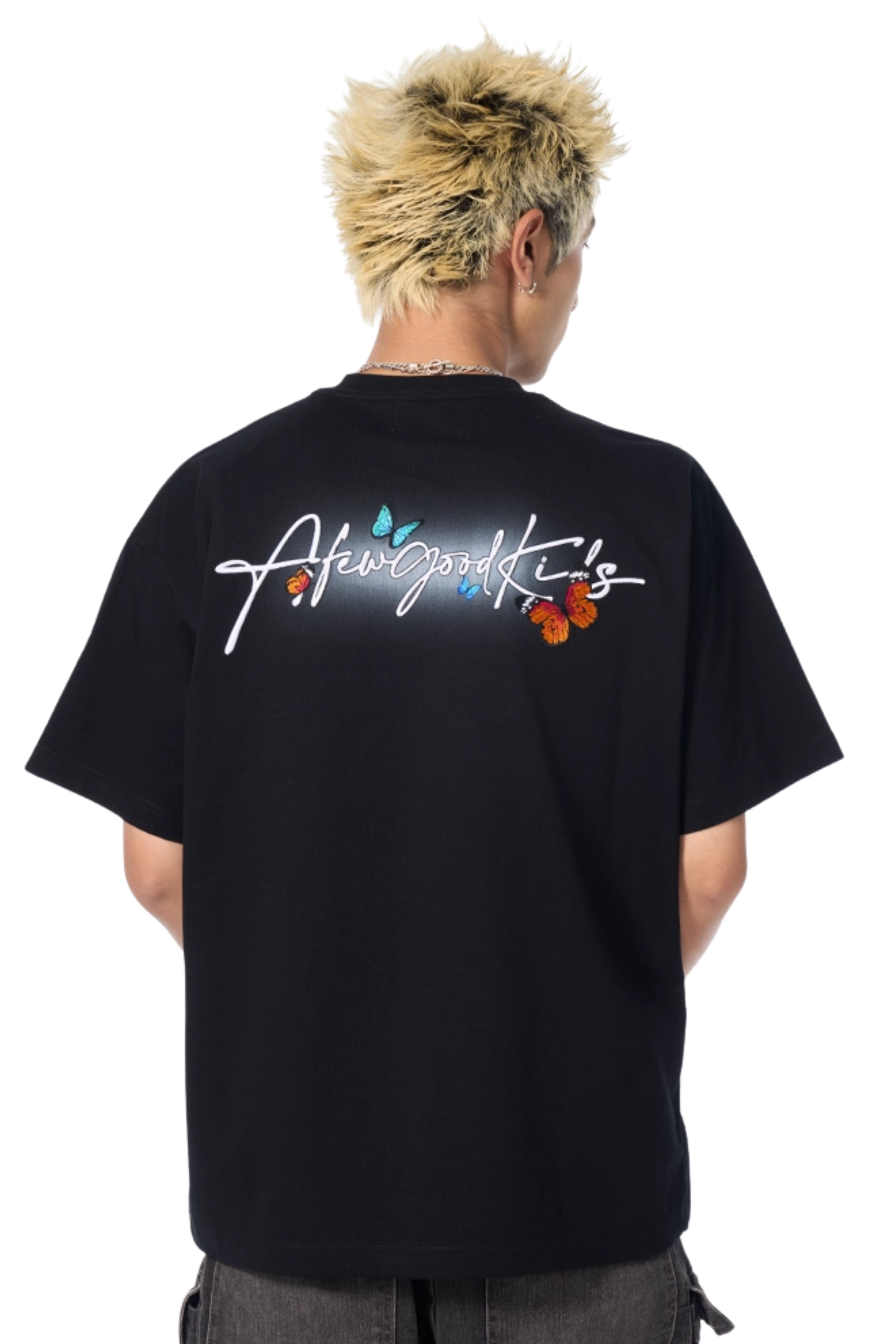 AFGK Smudged Floral Butterfly Tee