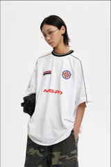 Masonprince   Patch Embroidered Short Sleeve