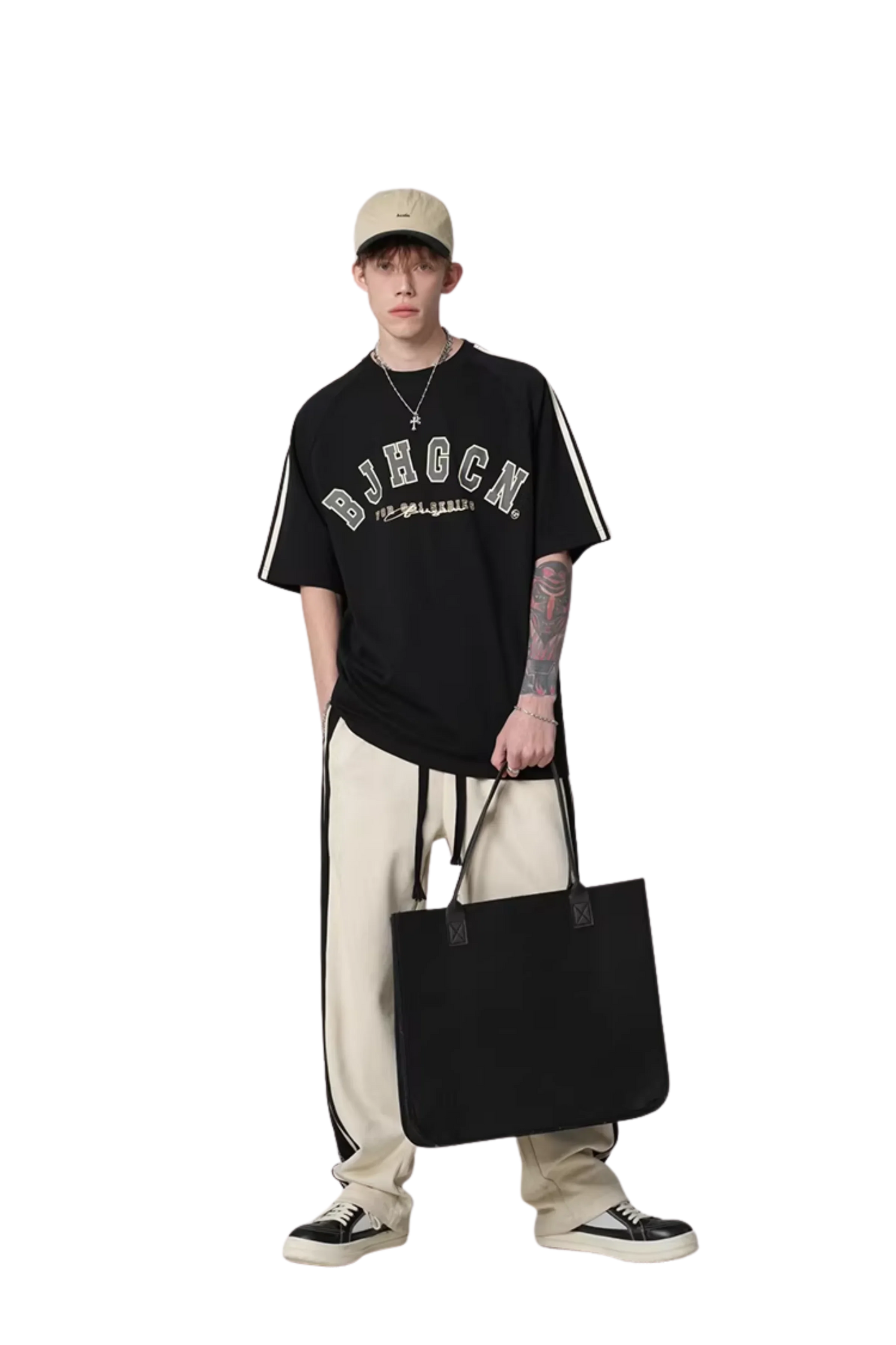 BJHG Double Strip Jersey Tee