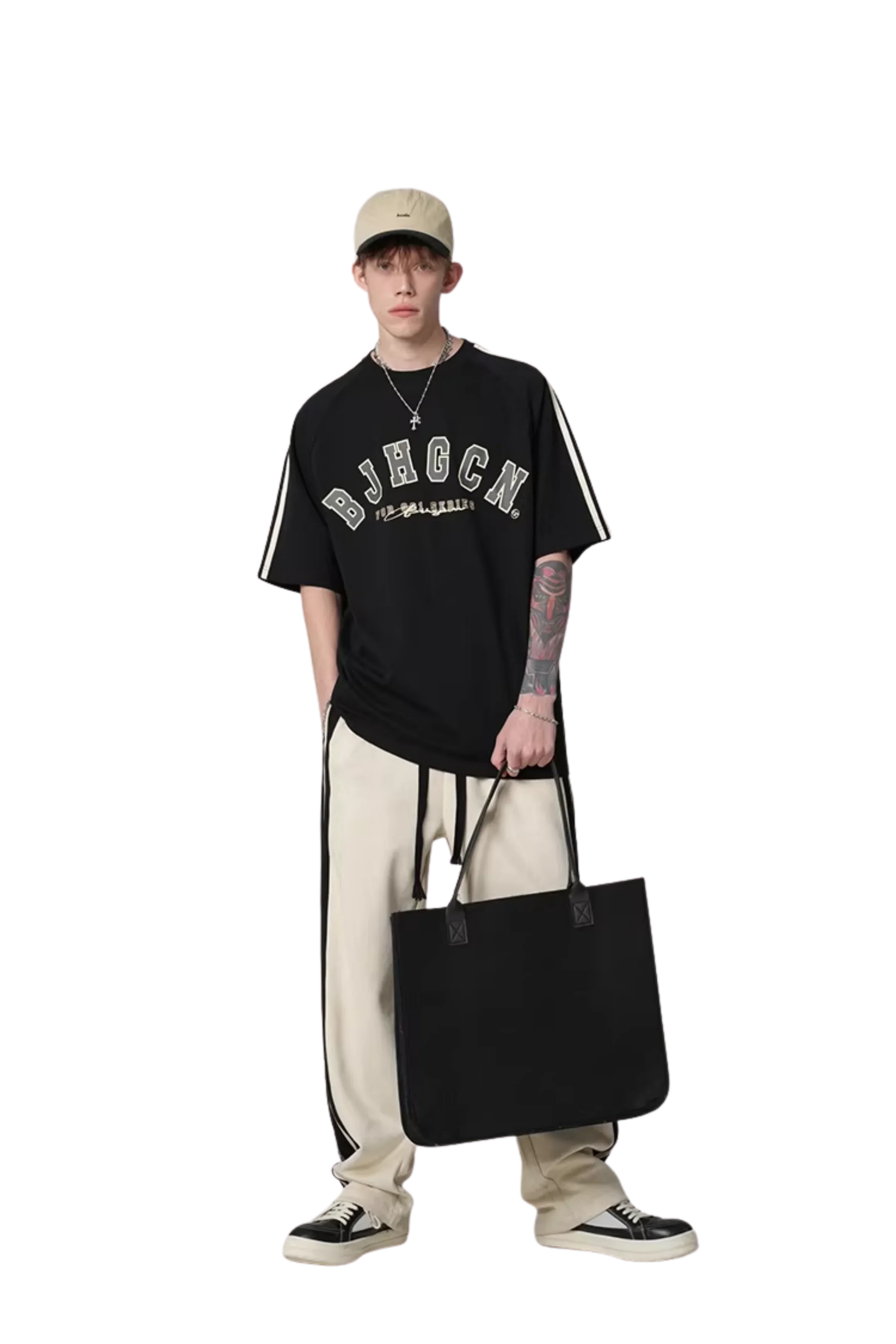 BJHG Double Strip Jersey Tee