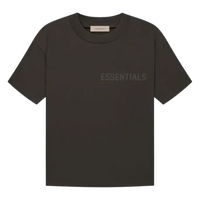 [Loose Fit] Fear Of God Essentials FW22 Flock Logo Tee OFF BLACK