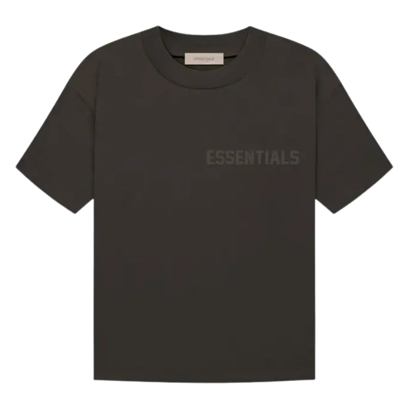 [Loose Fit] Fear Of God Essentials FW22 Flock Logo Tee OFF BLACK