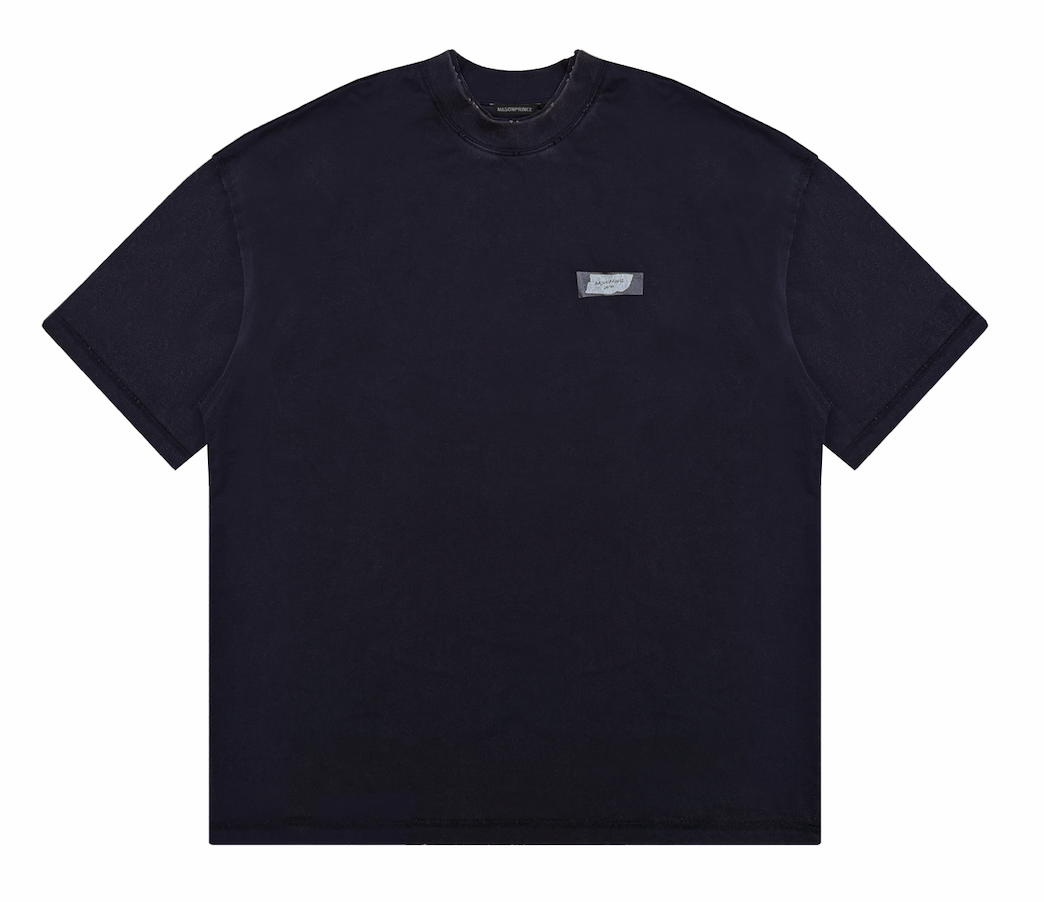 Masonprince 26 Early Spring Layered Crew Neck Knit Short-Sleeve T-Shirt