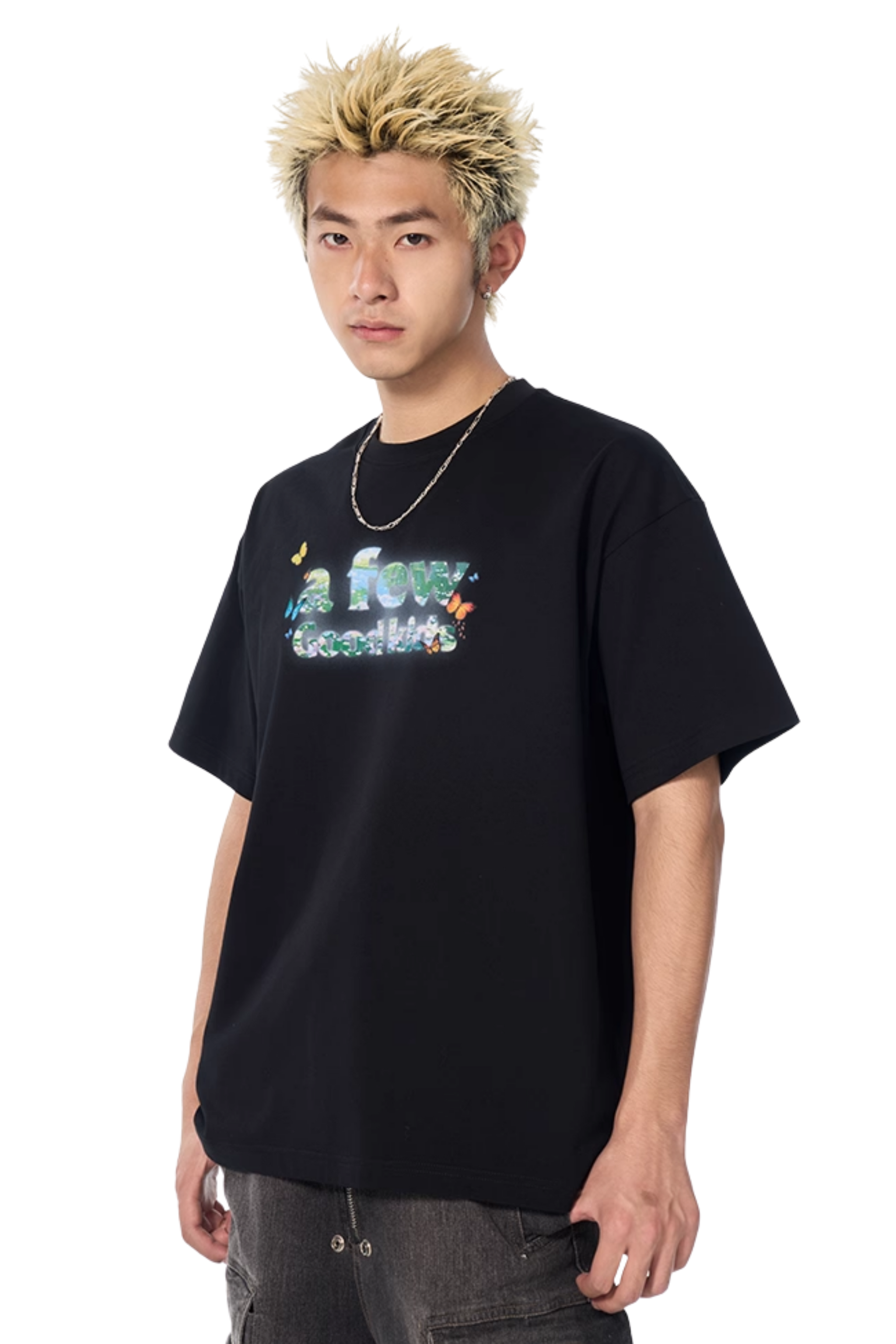 AFGK Smudged Floral Butterfly Tee