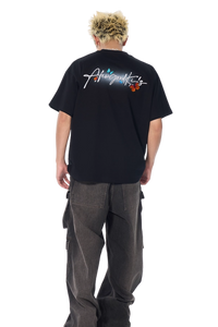 AFGK Smudged Floral Butterfly Tee