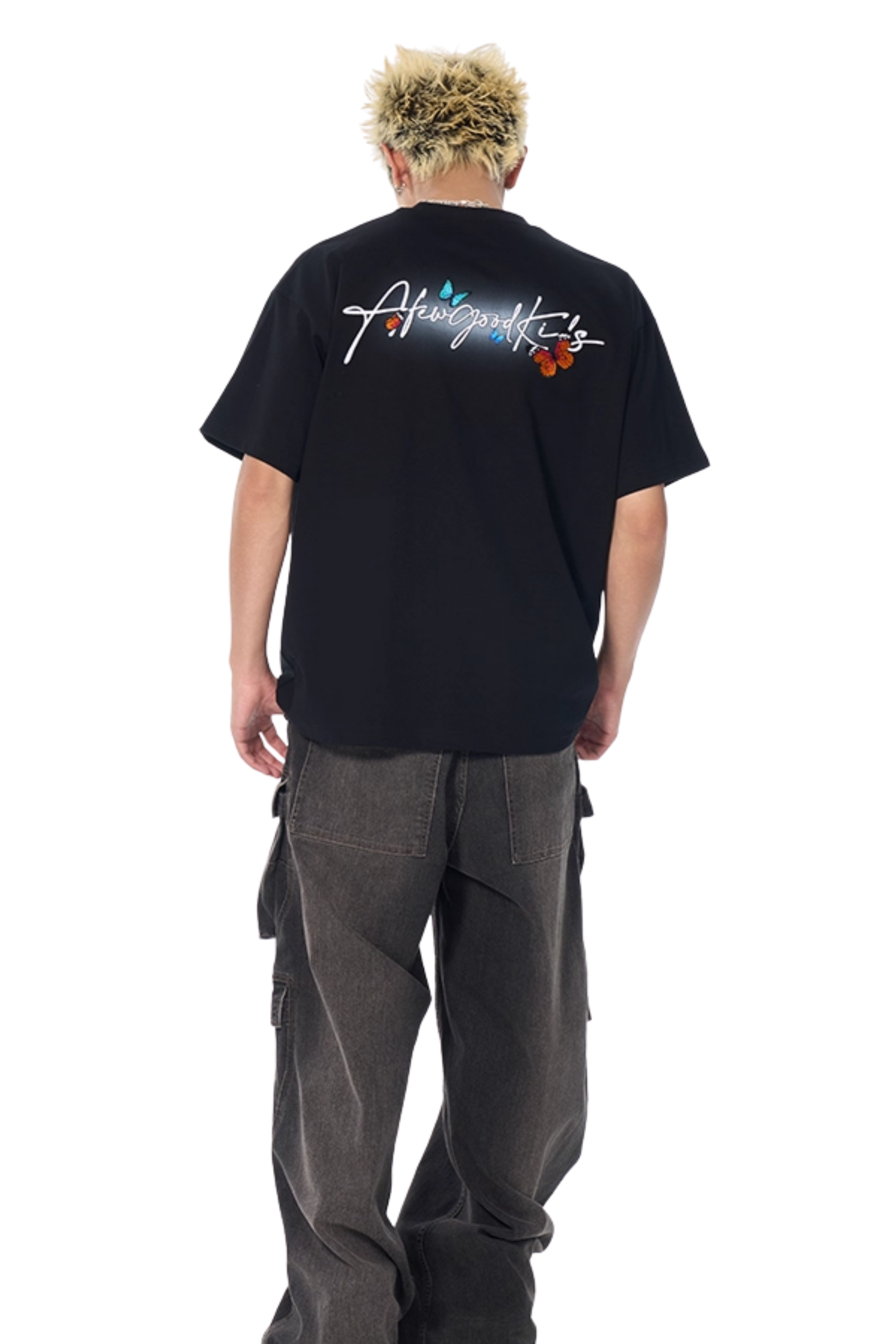 AFGK Smudged Floral Butterfly Tee