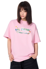 AFGK Smudged Floral Butterfly Tee