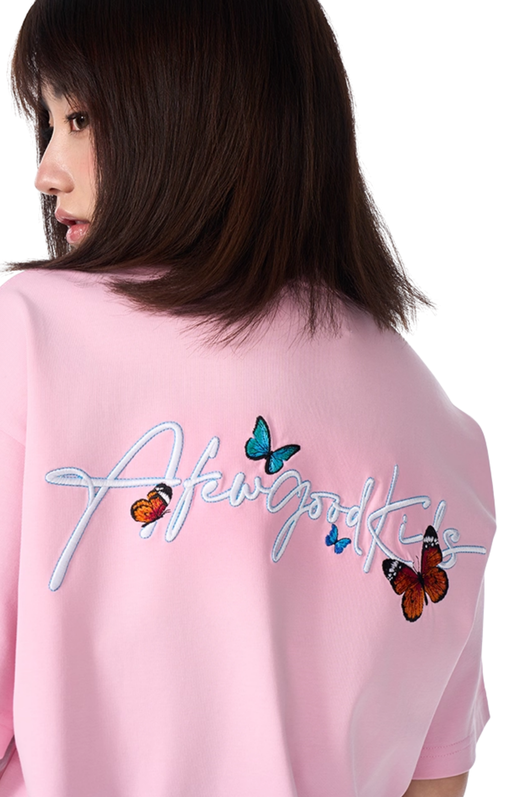 AFGK Smudged Floral Butterfly Tee