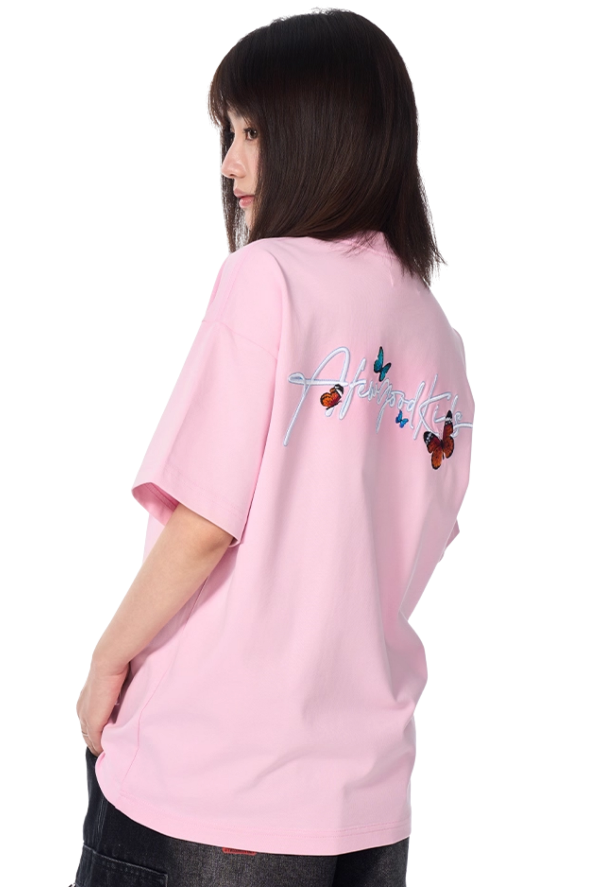AFGK Smudged Floral Butterfly Tee