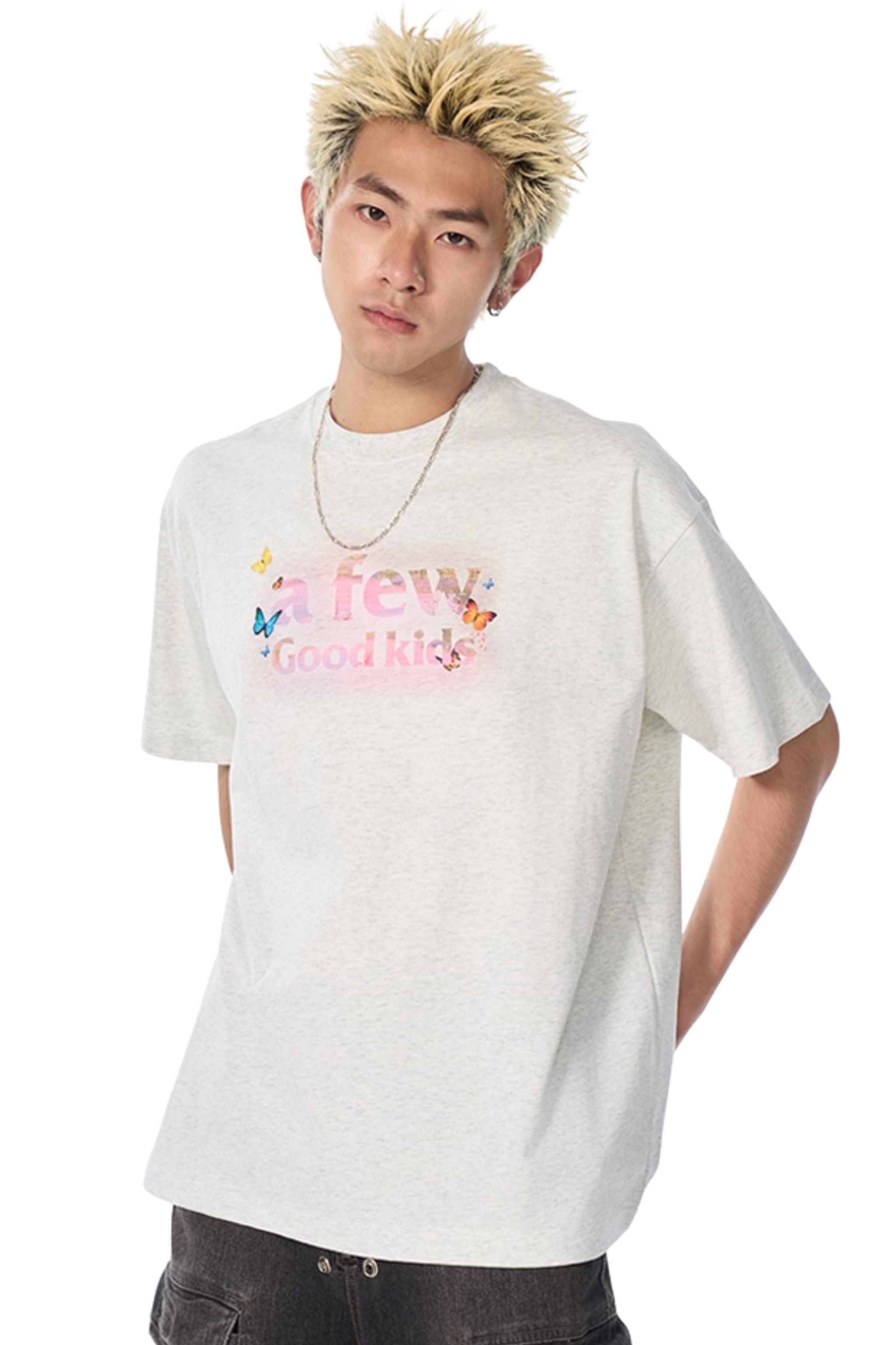 AFGK Smudged Floral Butterfly Tee