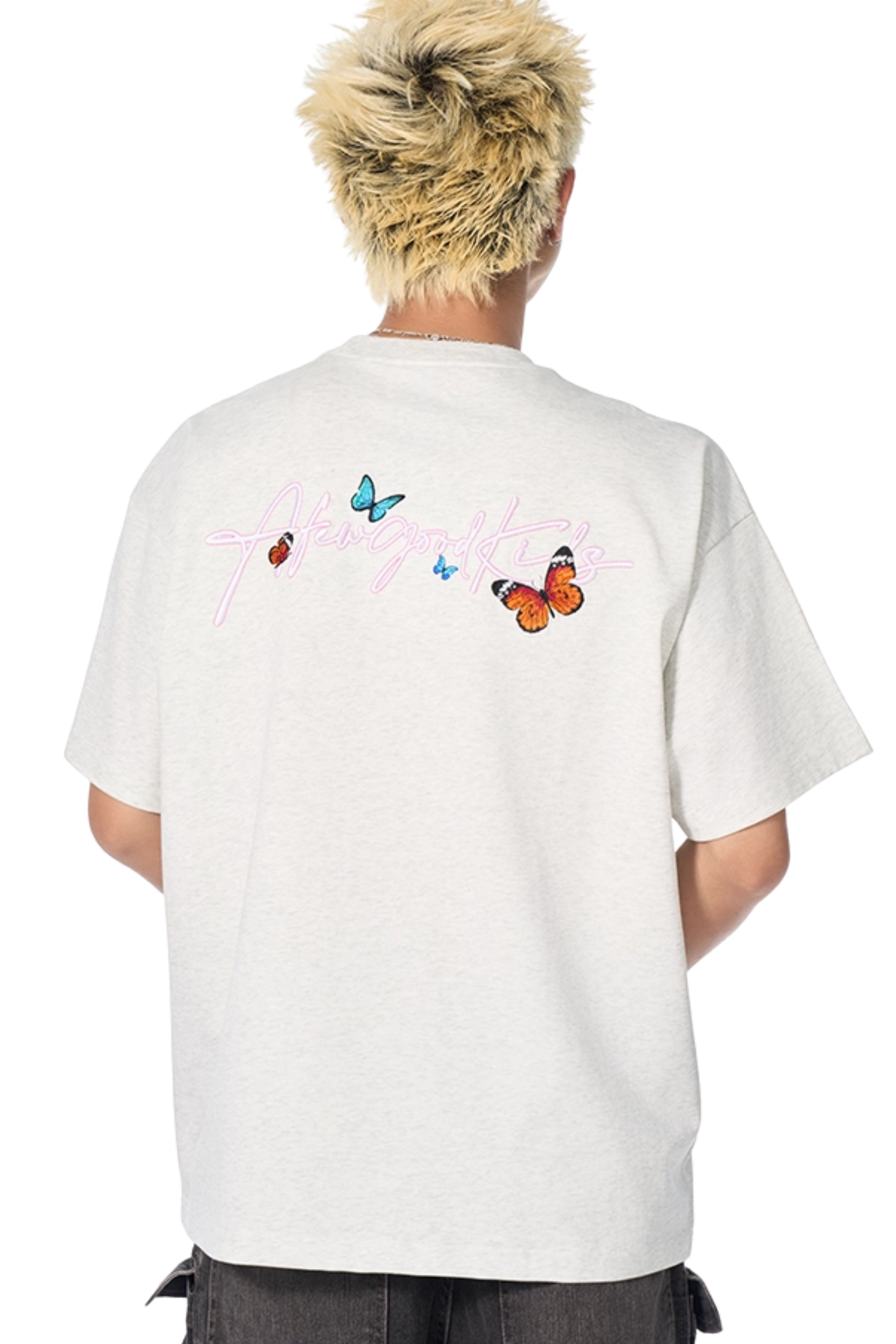 AFGK Smudged Floral Butterfly Tee