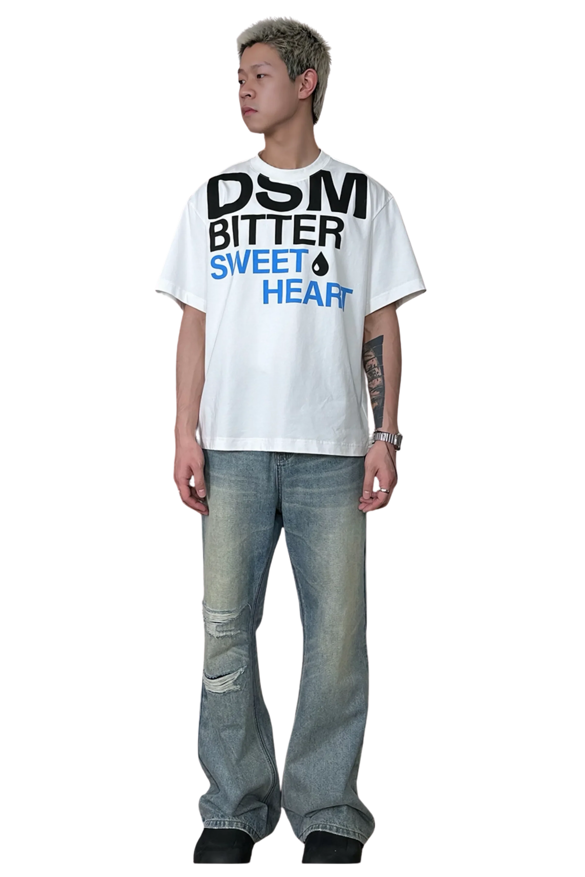 IDontSmoke SweetHeart Letter Printed Tee (Sorona Material)