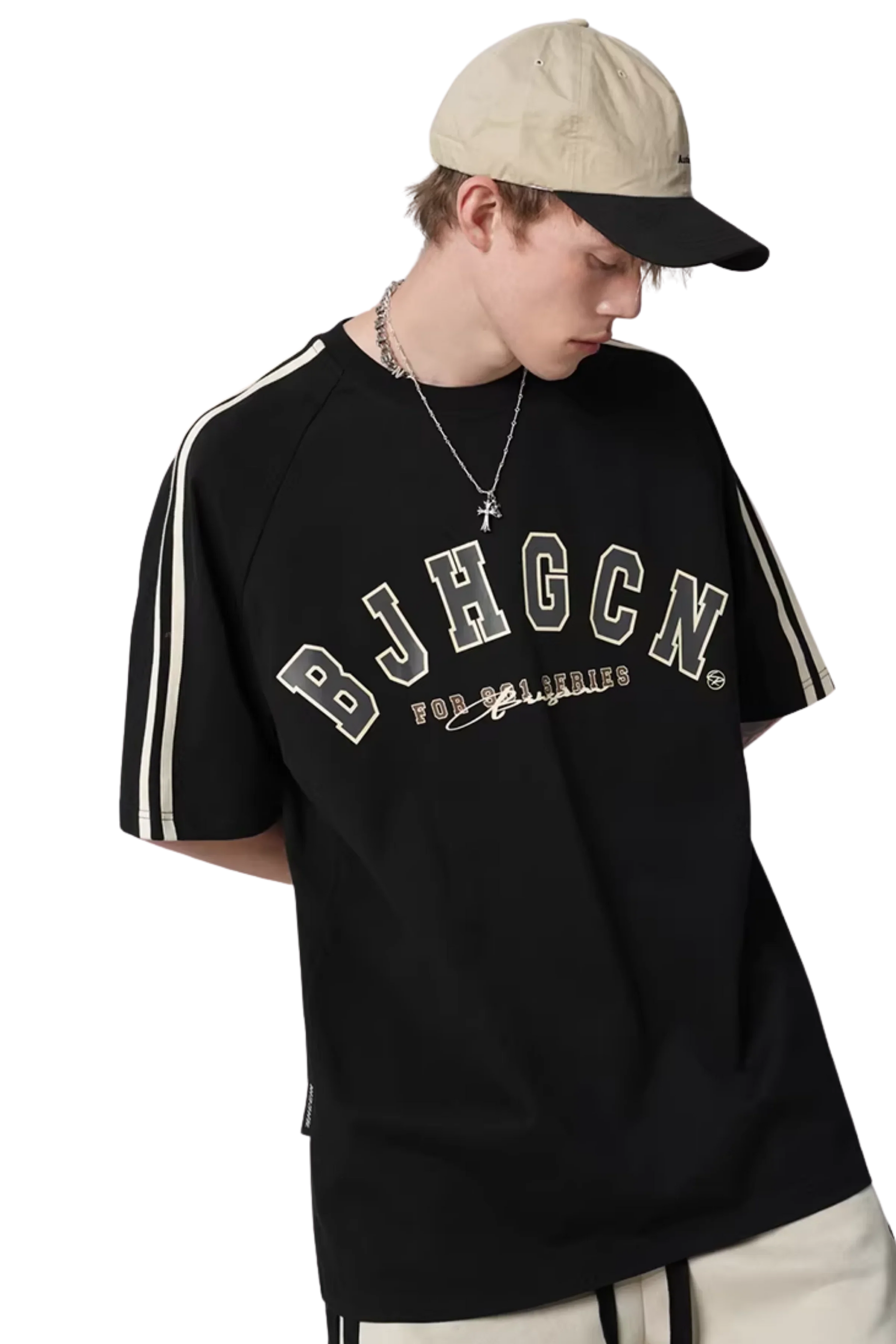 BJHG Double Strip Jersey Tee
