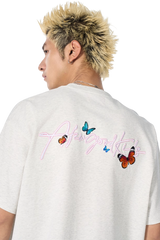 AFGK Smudged Floral Butterfly Tee