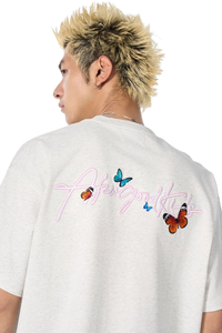 AFGK Smudged Floral Butterfly Tee
