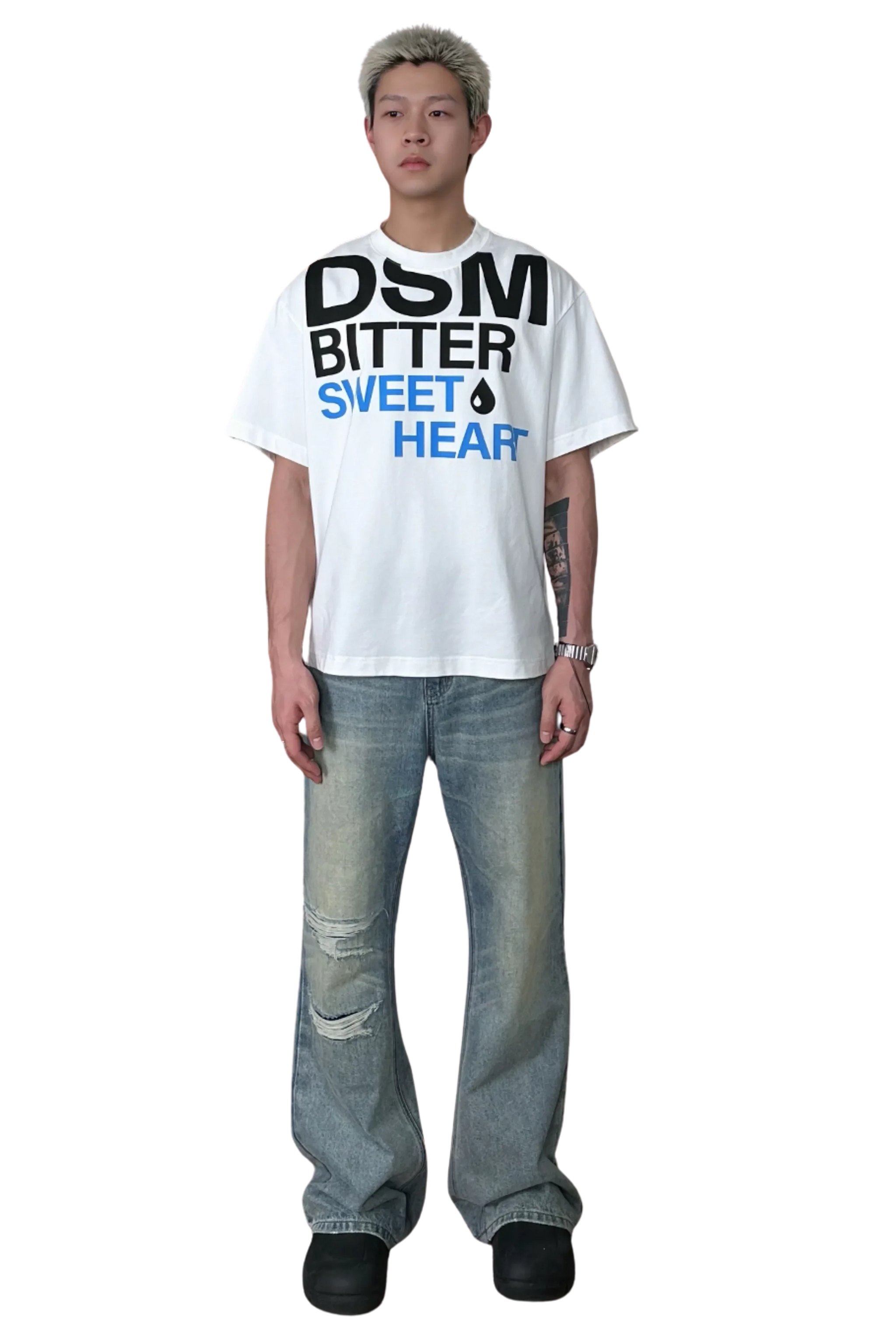 IDontSmoke SweetHeart Letter Printed Tee (Sorona Material)