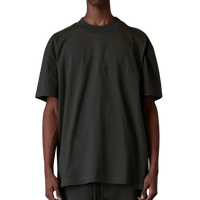 [Loose Fit] Fear Of God Essentials FW22 Flock Logo Tee OFF BLACK