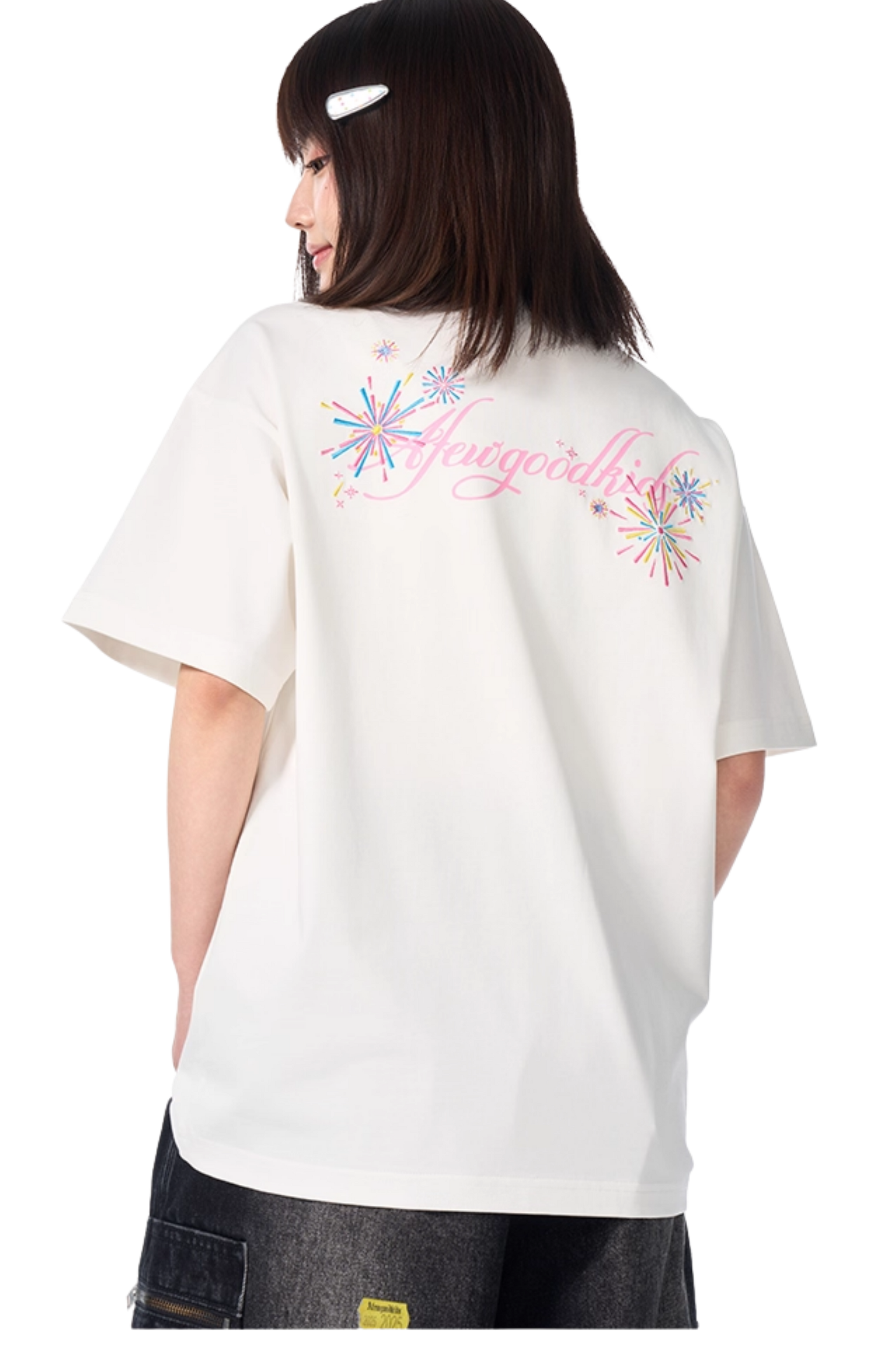 AFGK FIreworks Embroidery Tee