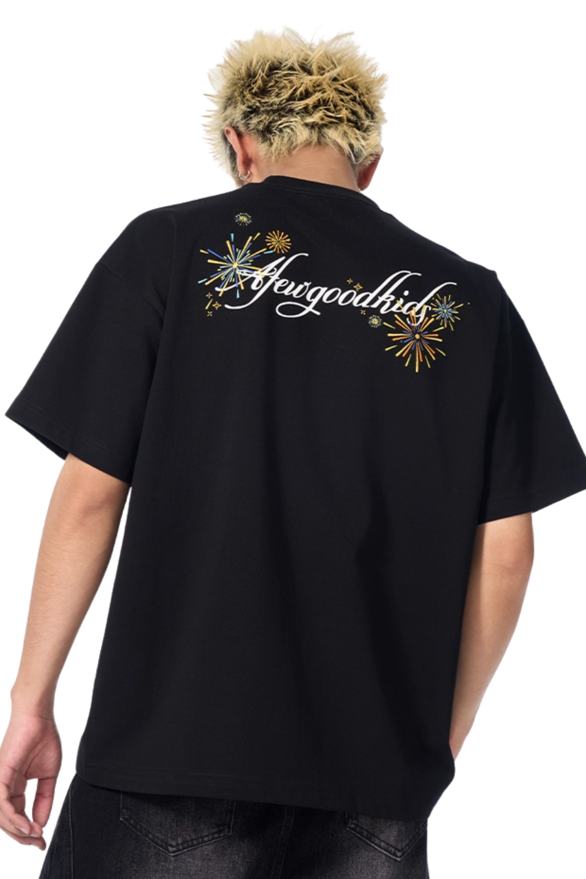 AFGK FIreworks Embroidery Tee