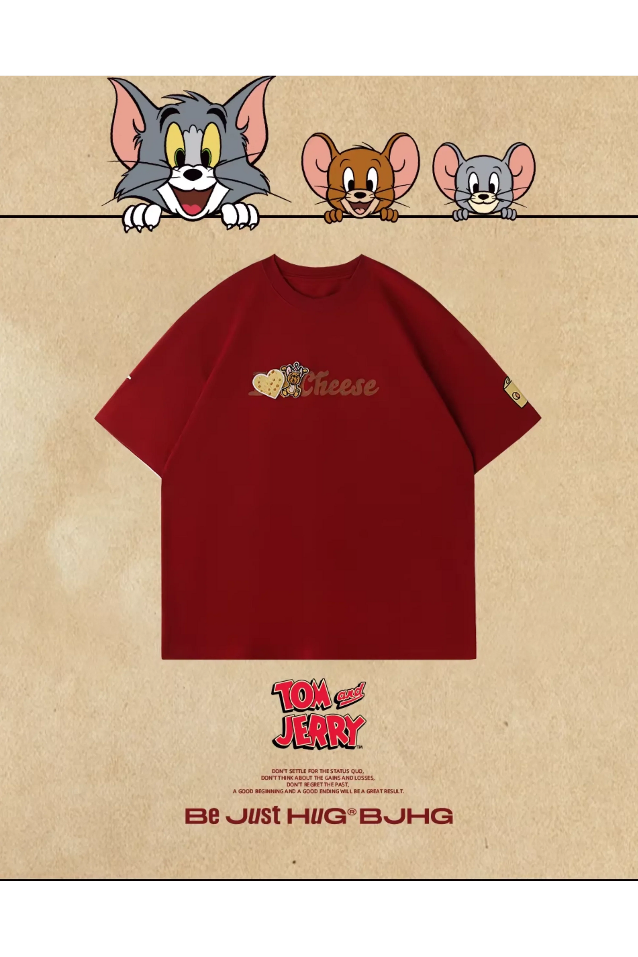BJHG x Tom & Jerry Love Cheese Sticker Tee
