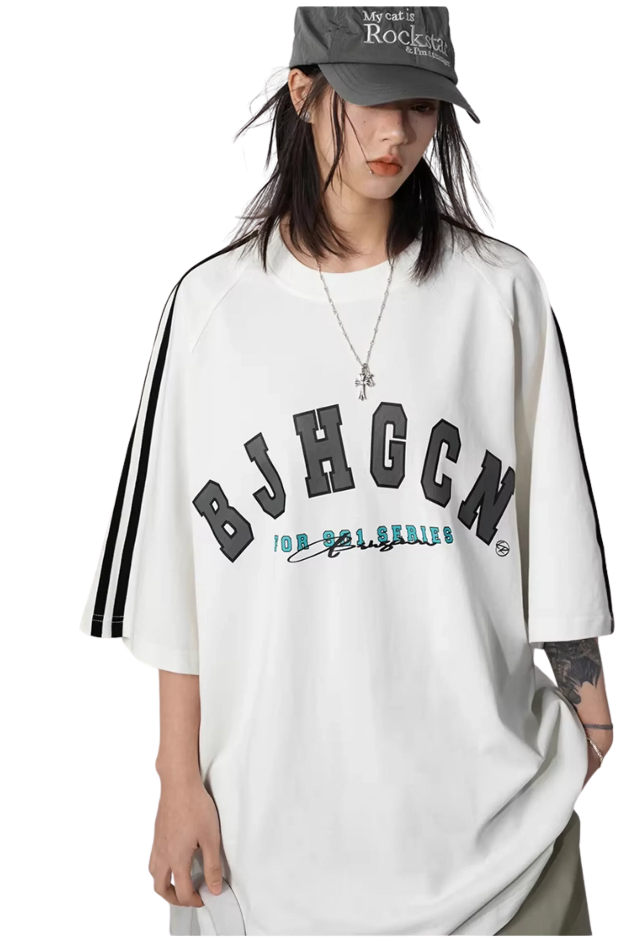 BJHG Double Strip Jersey Tee