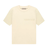 [Loose Fit] Fear Of God Essentials FW22 Flock Logo Tee EGGSHELL