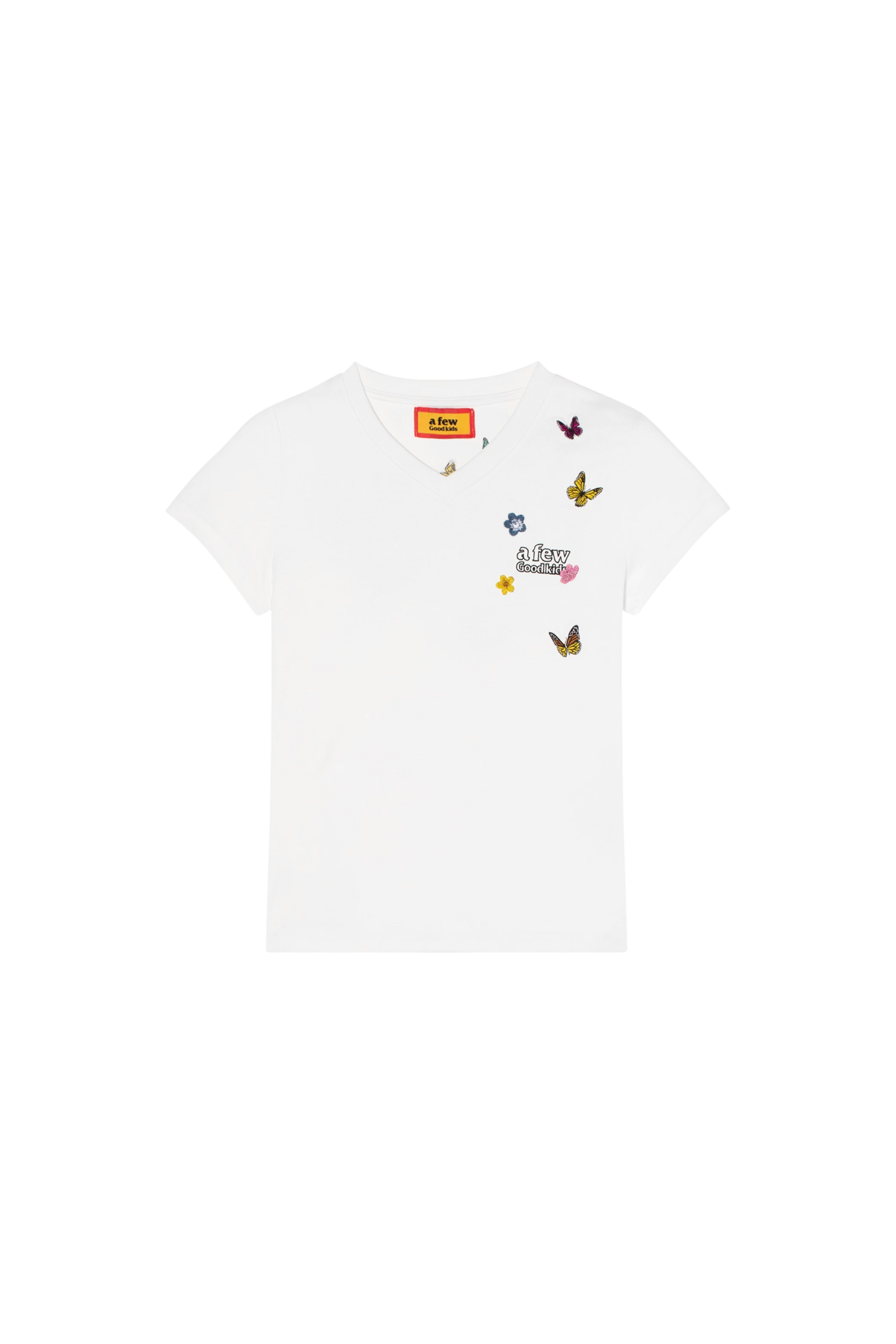AFGK Surrounding Butterfly Embroidery Tee
