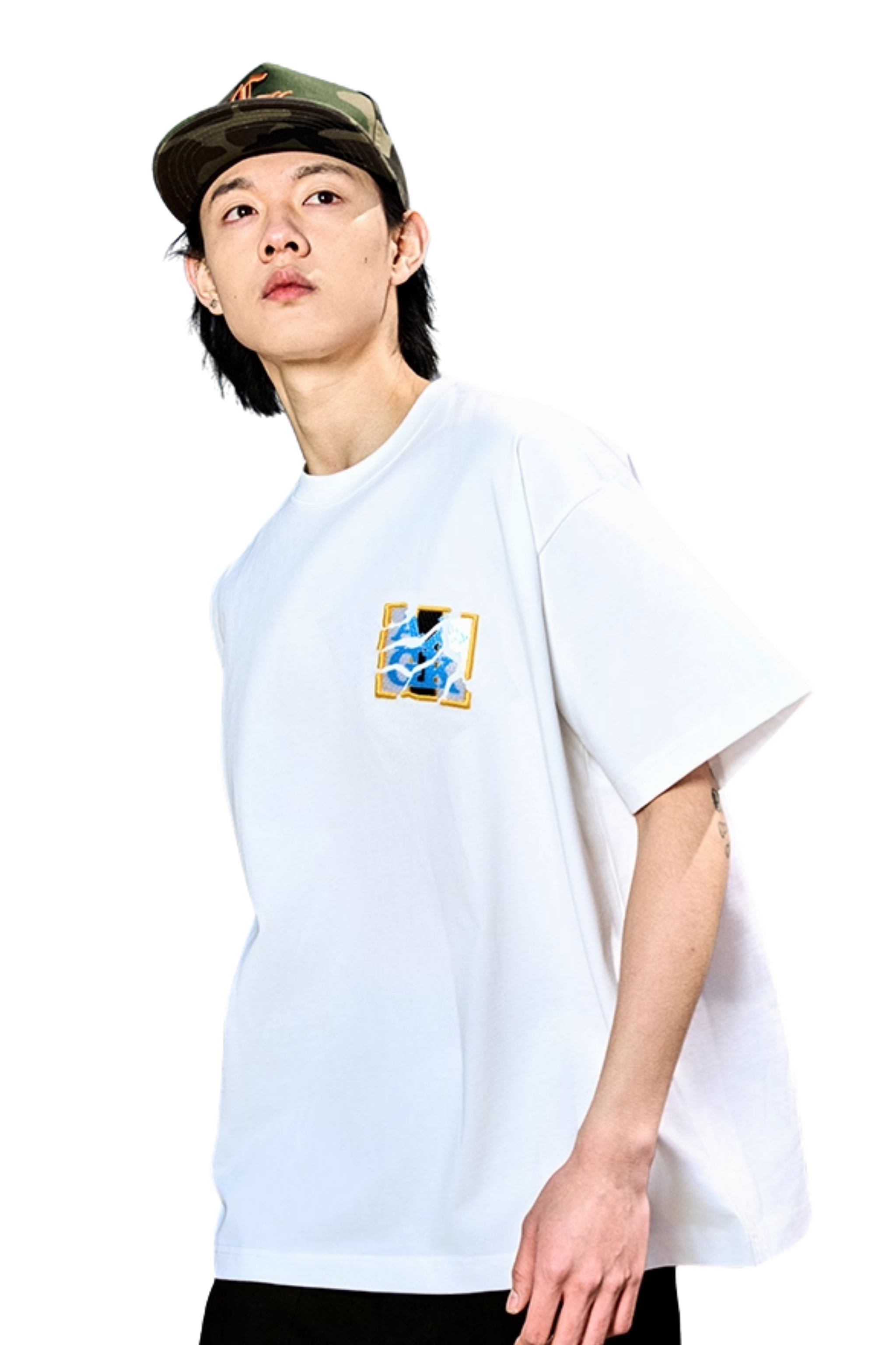 AFGK Shredded Embroidery Tee