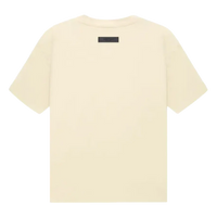 [Loose Fit] Fear Of God Essentials FW22 Flock Logo Tee EGGSHELL