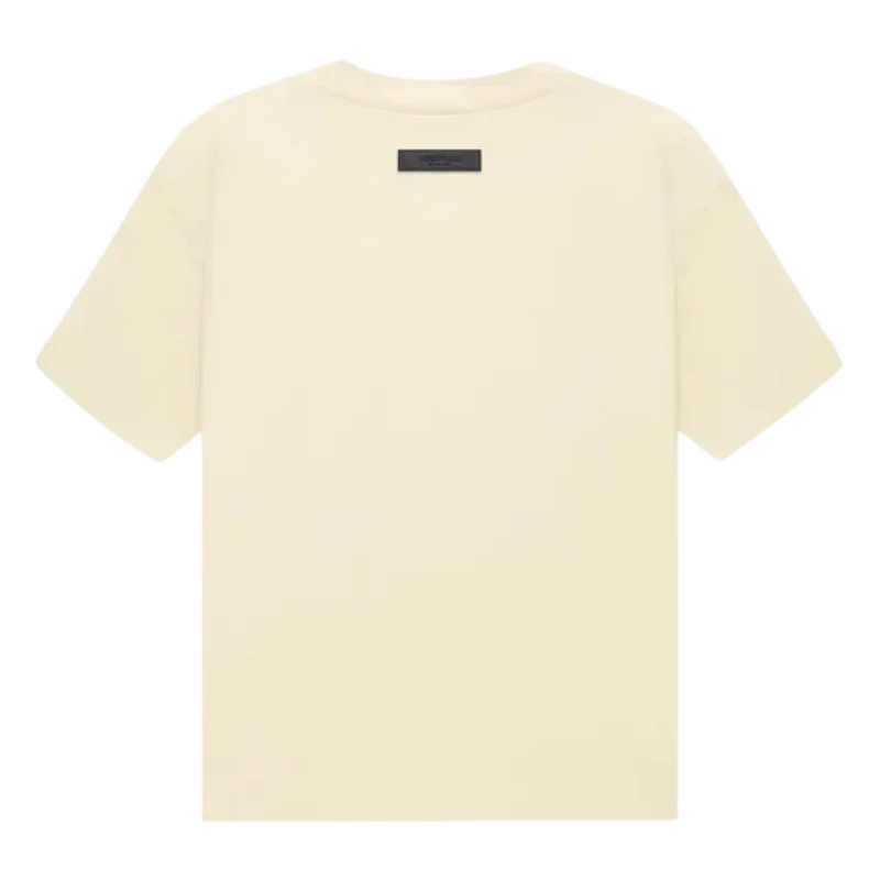 [Loose Fit] Fear Of God Essentials FW22 Flock Logo Tee EGGSHELL