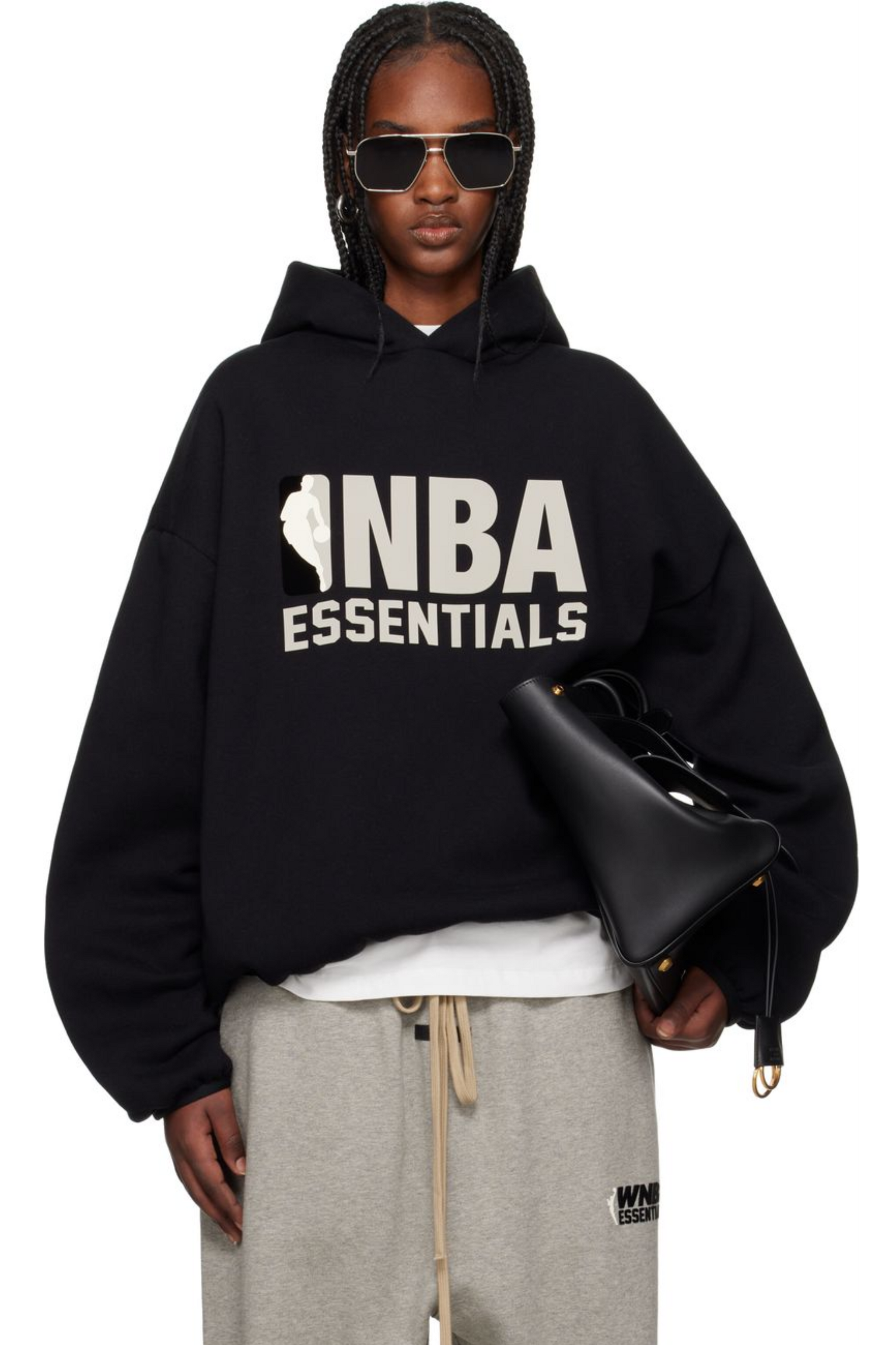 NBA x Essentials Fear Of God Hoodie BLACK GREY