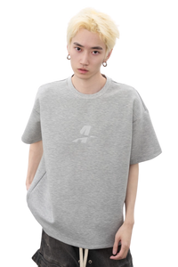AFGK Letter A Embroidery Breathable Tee