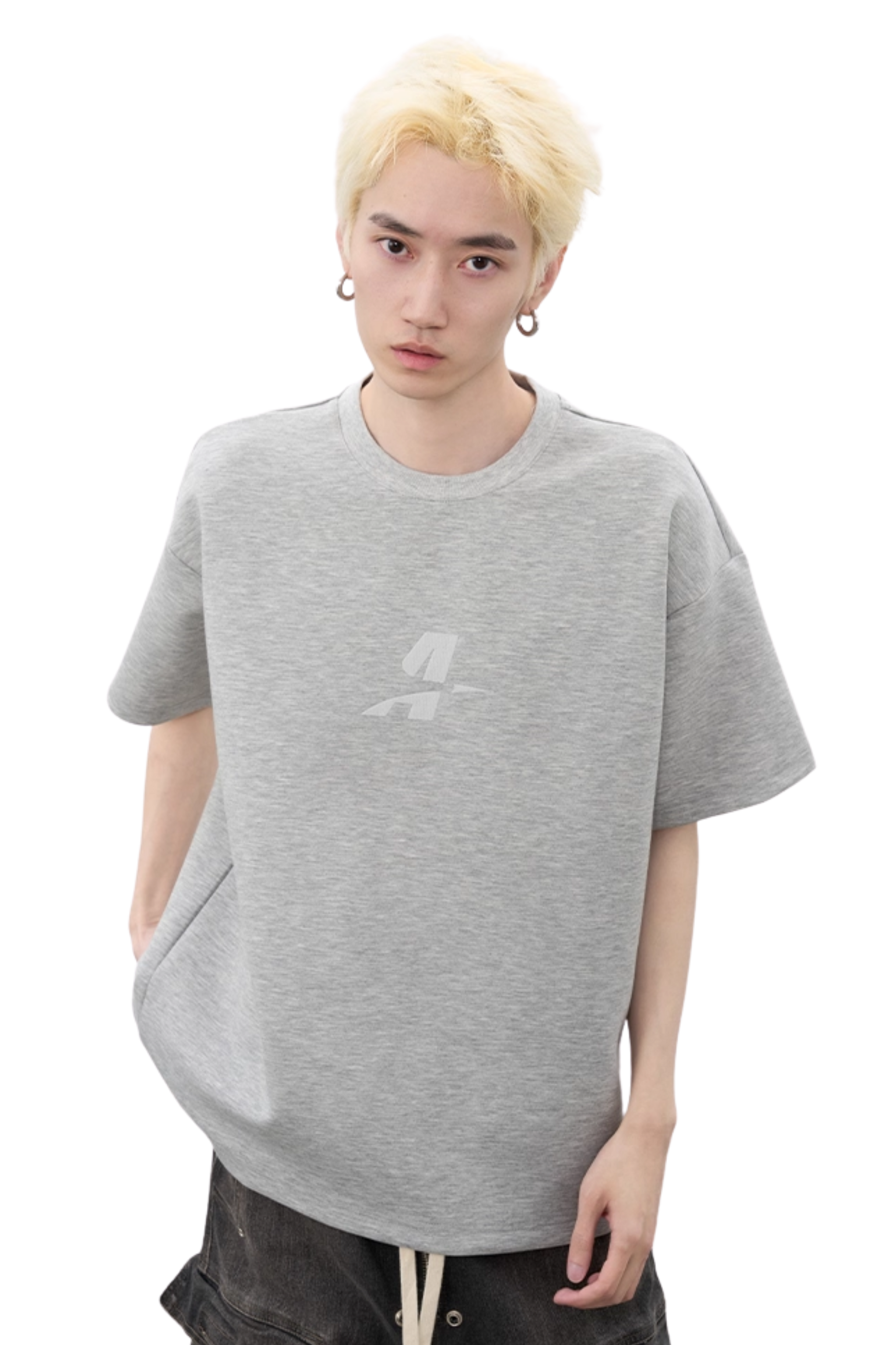 AFGK Letter A Embroidery Breathable Tee