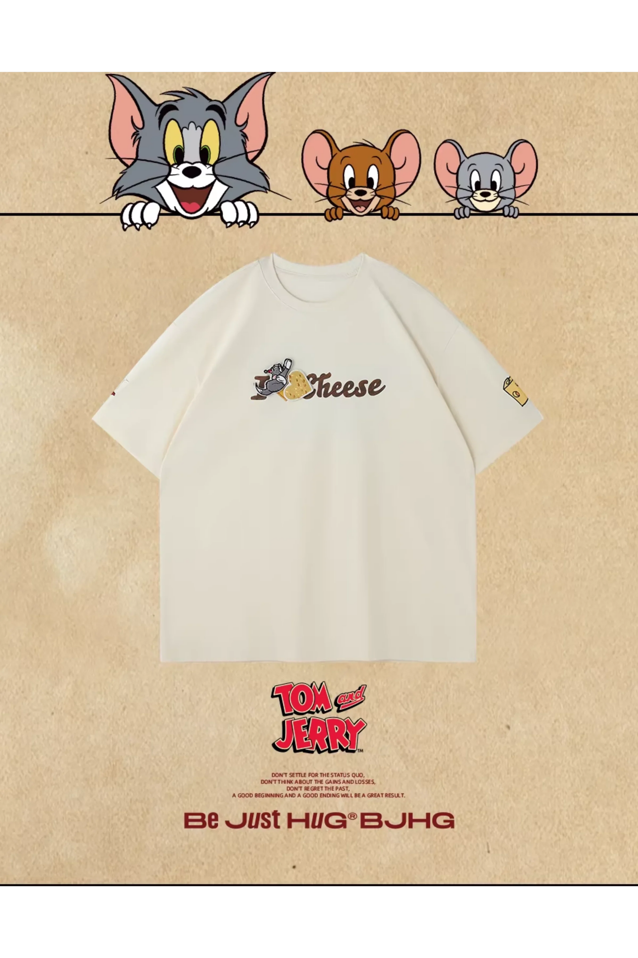 BJHG x Tom & Jerry Love Cheese Sticker Tee