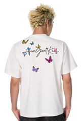 AFGK Surrounding Butterfly Embroidery Tee