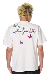 AFGK Surrounding Butterfly Embroidery Tee