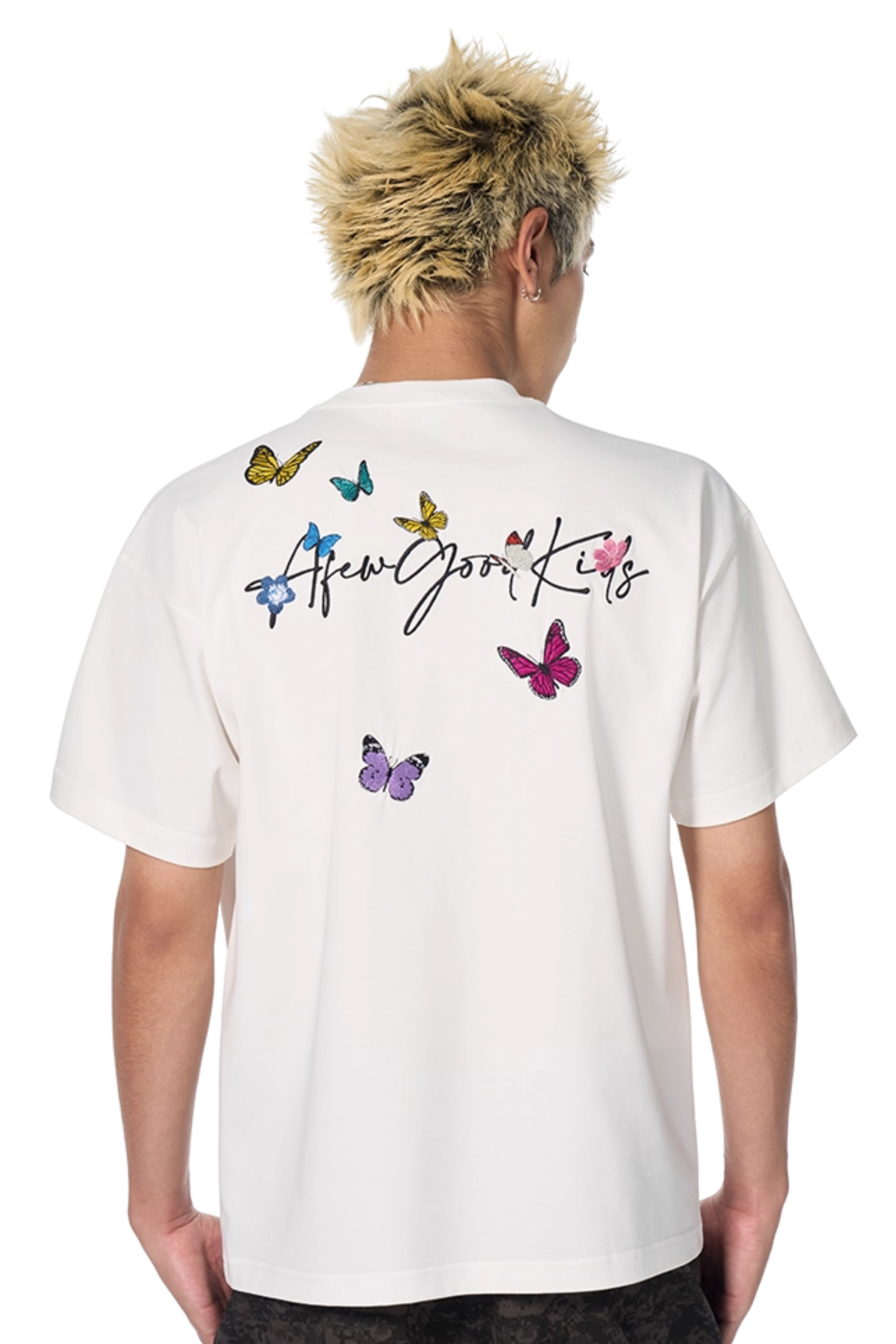 AFGK Surrounding Butterfly Embroidery Tee
