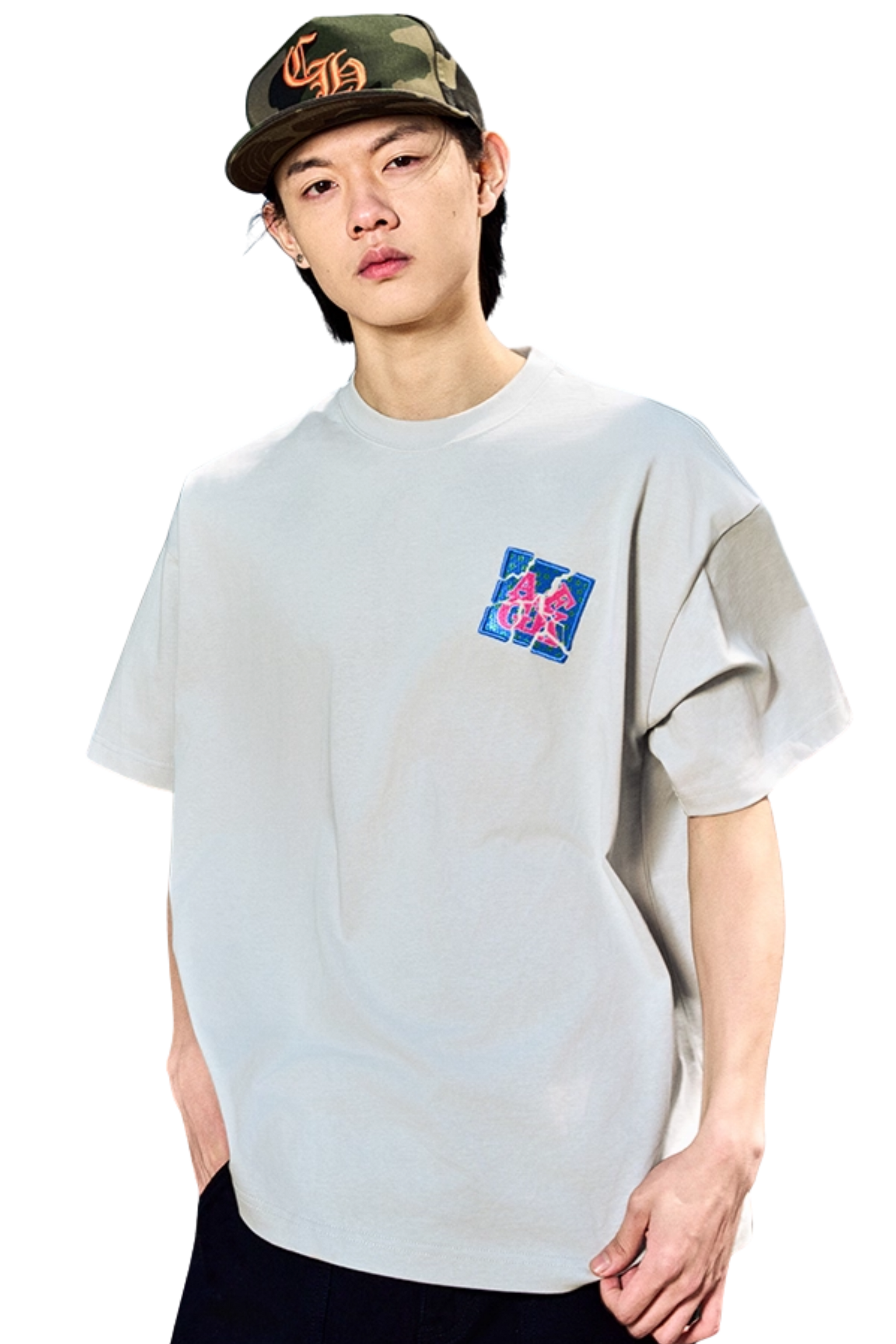 AFGK Shredded Embroidery Tee