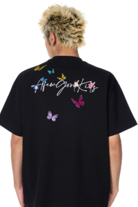 AFGK Surrounding Butterfly Embroidery Tee