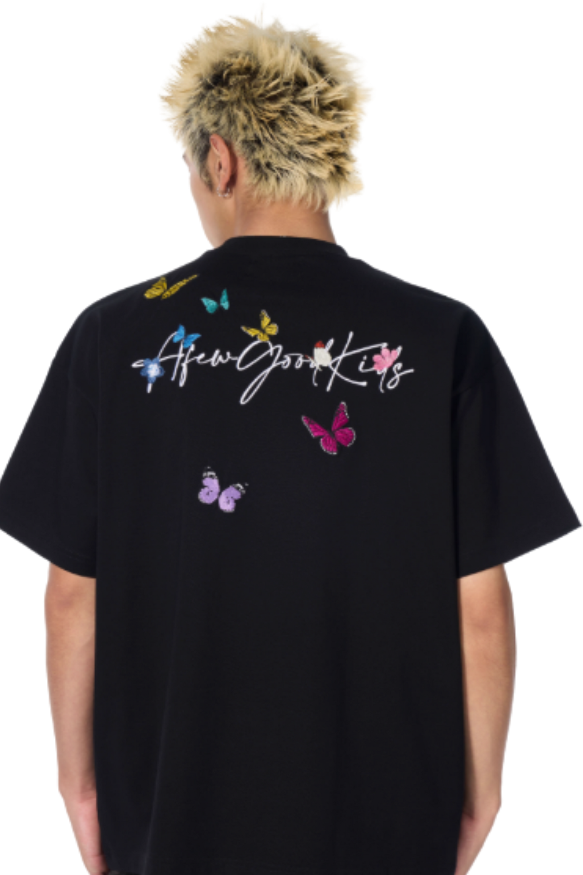 AFGK Surrounding Butterfly Embroidery Tee