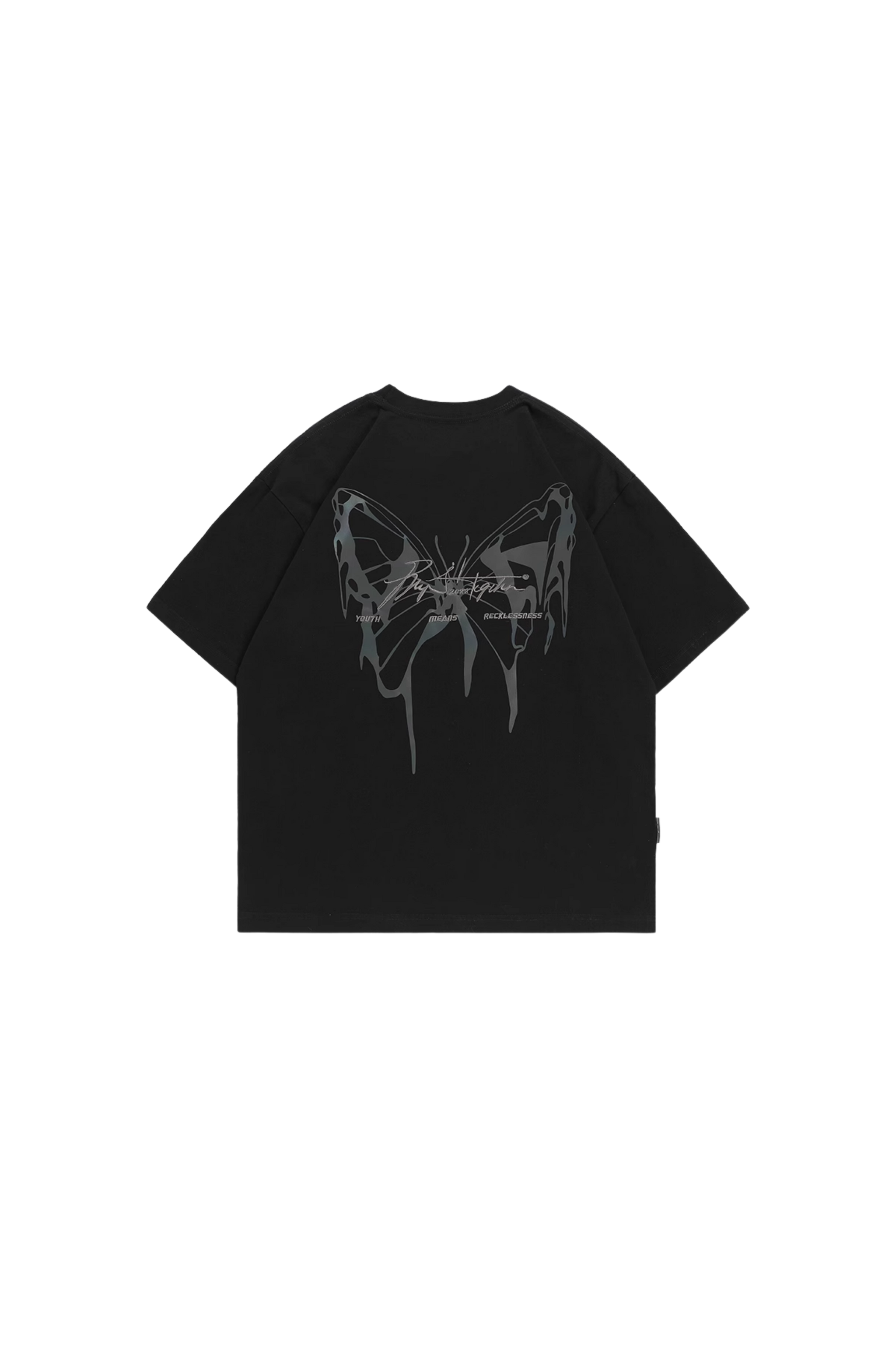 BJHG 3M Reflective Butterfly Embroidery Tee