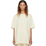 [Loose Fit] Fear Of God Essentials FW22 Flock Logo Tee EGGSHELL