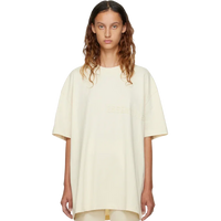 [Loose Fit] Fear Of God Essentials FW22 Flock Logo Tee EGGSHELL