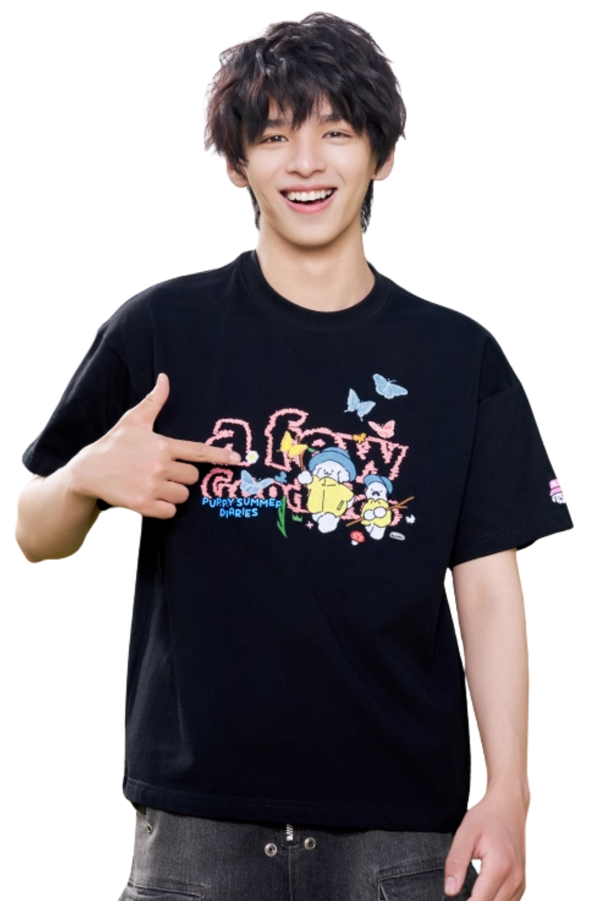 AFGK x Tombania Crayon Puppy Tee