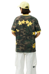 MEDM Camo Star Embroidered Loose Unisex T-Shirt