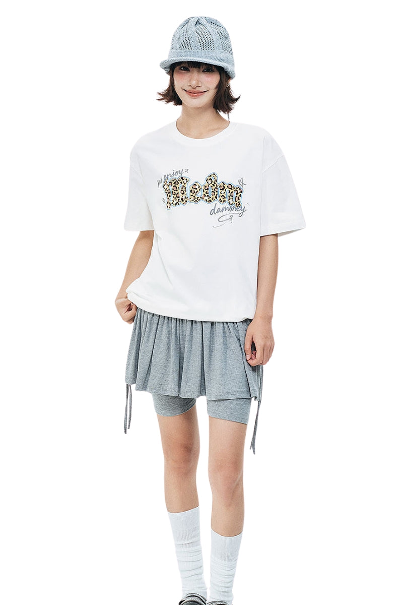 MEDM Gothic Leopard Patch Tee