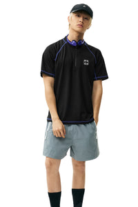 MEDM Plaid Half Zip Quick Dry Tee