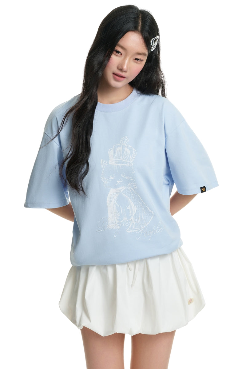 Dangerouspeople DSP Bomb King Print Embroidery Loose‑Fit Tee